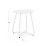 Table basse wissant blanc d40 de BIZZOTTO - Déco de la maison et du jardin dans 🛋️ Salon de jardin