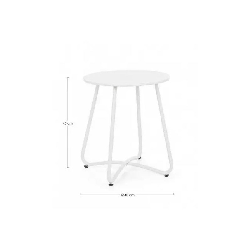 Table basse wissant blanc d40 de BIZZOTTO - Déco de la maison et du jardin dans 🛋️ Salon de jardin