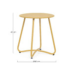Table basse wissant ocre d40 de BIZZOTTO - Déco de la maison et du jardin dans 🛋️ Salon de jardin