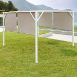 Tonnelle slide 3x4 anthracite-gris de BIZZOTTO - Déco de la maison et du jardin dans Tonnelle et Pergola