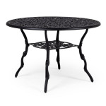 Table victoria anthracite d110 de BIZZOTTO - Déco de la maison et du jardin dans Table de jardin