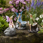 Figurine solaire fée lumineuse de Smart garden dans Statue pour le jardin