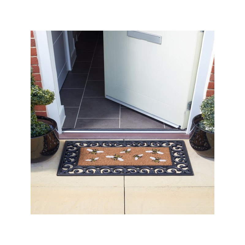 Paillasson abeilles 23x53cm de Smart garden dans Tapis - paillasson - Nappe - Rideau
