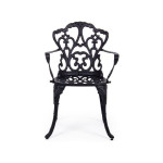 Fauteuil victoria anthracite de BIZZOTTO - Déco de la maison et du jardin dans 💺 Fauteuil pour l'exterieur