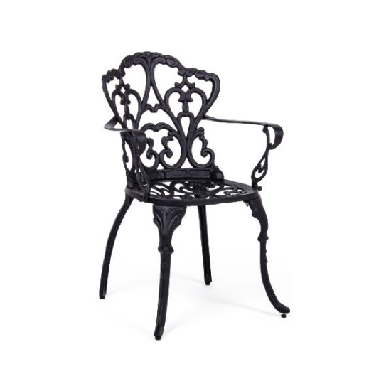 Fauteuil victoria anthracite de BIZZOTTO - Déco de la maison et du jardin dans 💺 Fauteuil pour l'exterieur