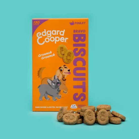 Friandises chien adulte biscuit poulet 0.400 kg de Edgard Cooper - croquette pour chiens dans Friandises pour chiens