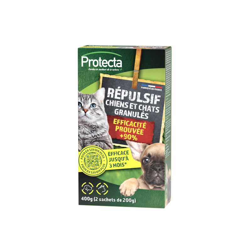 Repulsif chiens chats 400g de Protecta - Produits dans Répulsifs Chiens et chats