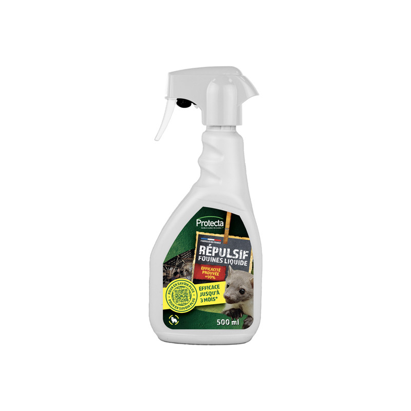 Repulsif fouines pulvérisateur 500ml de Protecta - Produits dans Répulsifs Chiens et chats