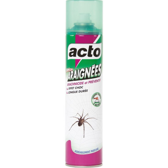 Aérosol araignées aérosol longue portée 400 ml de Acto dans 🕷🪰Produits anti Insectes volants et rampants