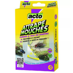 Attrape mouches - pièges à glu de fenêtres x 2 de Acto dans 🪰 Produits anti Mouches