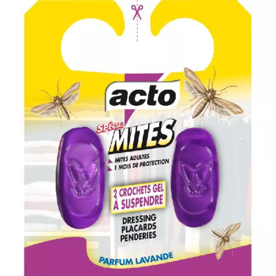 Crochets mites textiles2 crochets gel de Acto dans 🕷🪰Produits anti Insectes volants et rampants