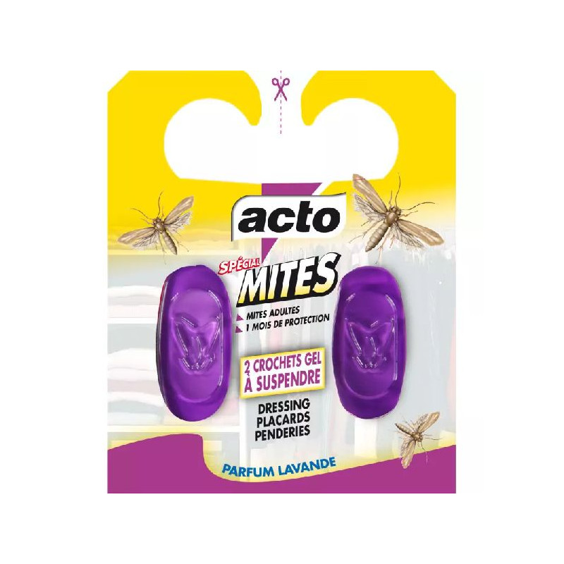 Crochets mites textiles2 crochets gel de Acto dans 🕷🪰Produits anti Insectes volants et rampants