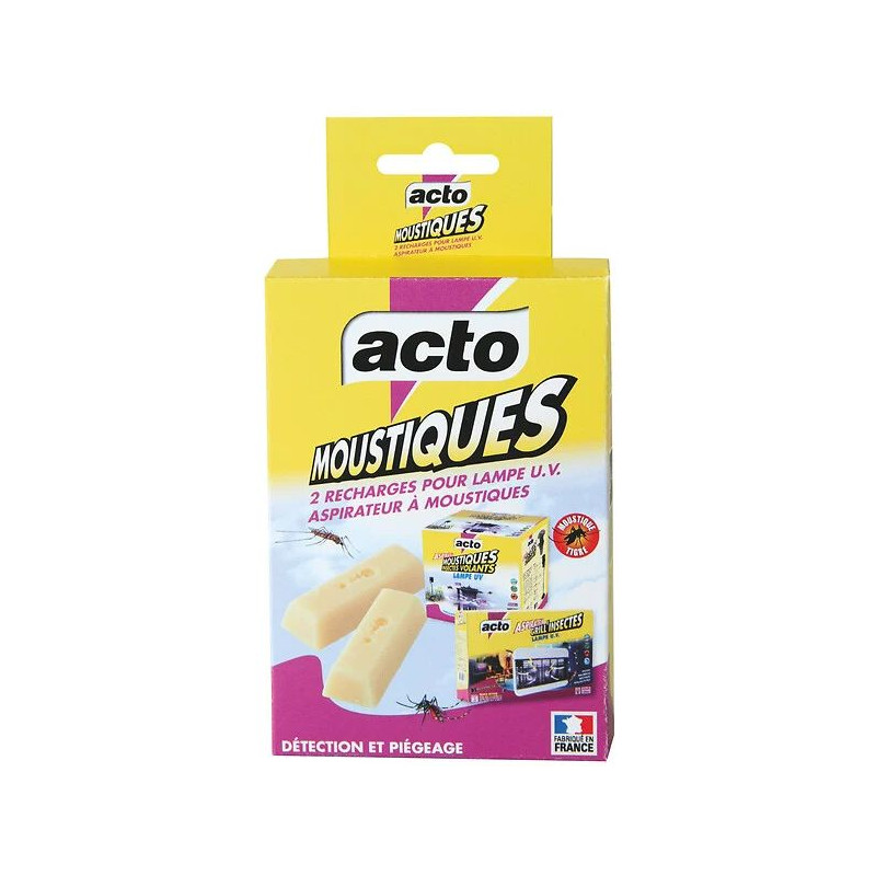 Recharges lampe u.v. aspirateur à moustiques x2 de Acto dans 🦟 Produits Moustiques