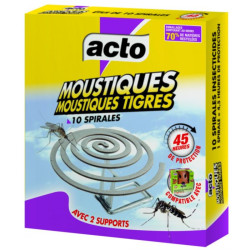 Spirales moustiques et tigres 10 spirales de Acto dans 🦟 Produits Moustiques