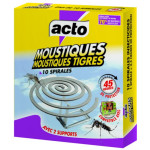 Spirales moustiques et tigres 10 spirales de Acto dans 🦟 Produits Moustiques