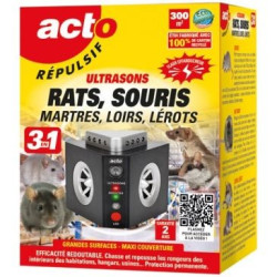 Ultrasons 3 en 1 - rats souris - loirs - lerots de Acto dans 🐁 Raticide / souricide