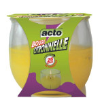 Bougie citronnelle 1 bougie - pot en verre - 25h de Acto dans 🦟 Produits Moustiques