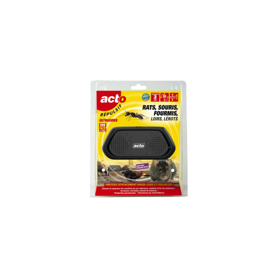 Ultrasons ip44 - rats - souris - fourmis 80 m² de Acto dans 🐁 Raticide / souricide