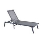 Lit Pliant Eden Graphite/Gris de Proloisirs - Océo - table et fauteuil et mobilier de jardin dans Transat pour l'exterieur