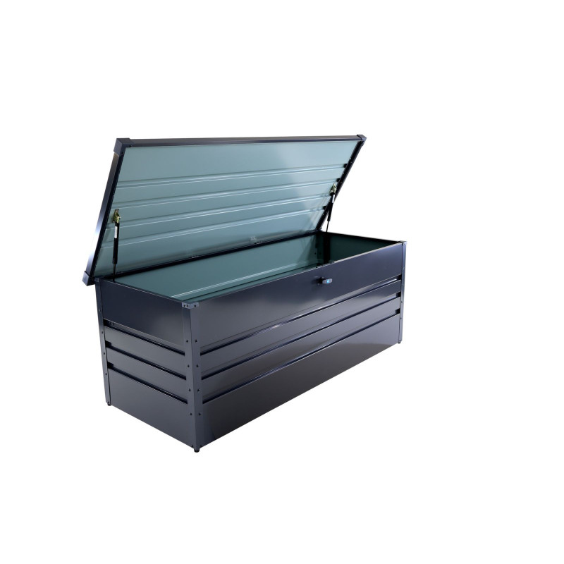 Coffre Rangement 350L Anthracite de Proloisirs - Océo - table et fauteuil et mobilier de jardin dans Rangement pour le jardin