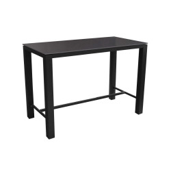 Table Haute Stoneo 140X74 Graphite/Anthracite de Proloisirs - Océo - table et fauteuil et mobilier de jardin dans Table de ja...