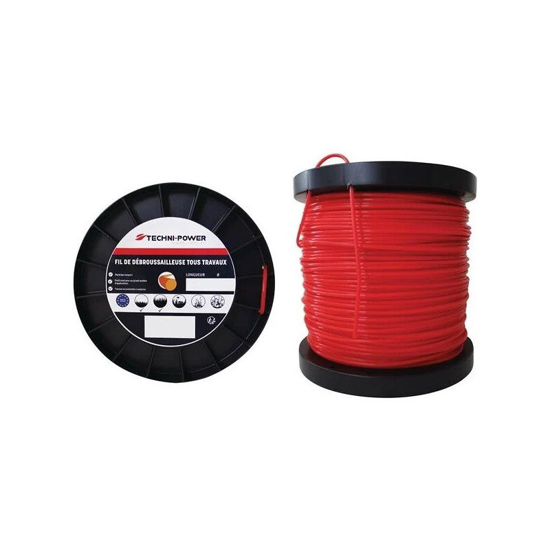 Fil Rond Ø1.3Mm 100M Pour Coupe-Bordures de Jardinerie Bordeaux Libourne Gironde dans Pieces Detachees de motoculture