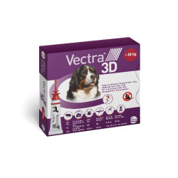 3 pipettes vectra 3d pour chien de +40kg xl de Ceva - Feliway et adaptil dans Puces et tiques pour chiens