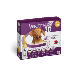 3 pipettes vectra 3d pour chien de 1.5 à 4kg xs de Ceva - Feliway et adaptil dans Puces et tiques pour chiens