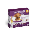 3 pipettes vectra 3d pour chien de 1.5 à 4kg xs de Ceva - Feliway et adaptil dans Puces et tiques pour chiens