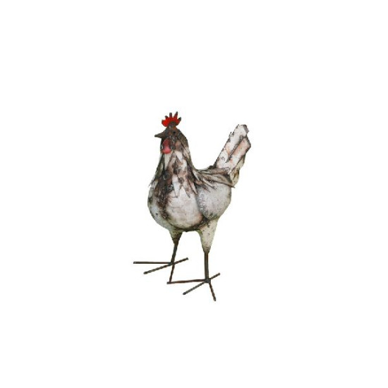 Poule blanche 35cm de Jardinerie Bordeaux Libourne Gironde dans Statue pour le jardin