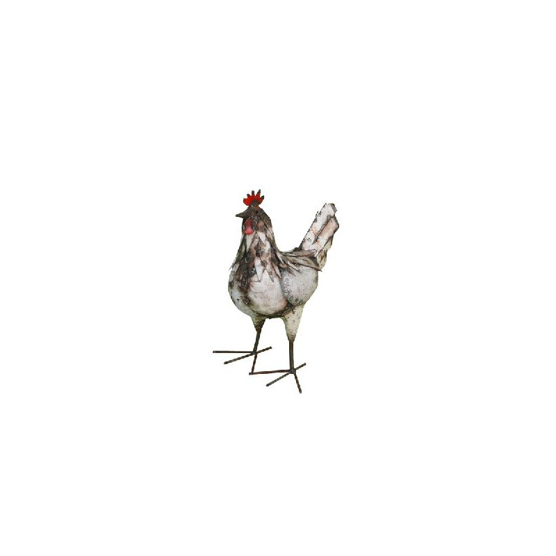 Poule blanche 35cm de Jardinerie Bordeaux Libourne Gironde dans Statue pour le jardin