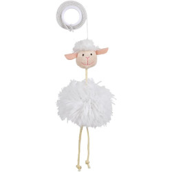 Mouton sur élastique en peluche catnip 20cm de Trixie - Produit pour animaux dans Jouets pour chats