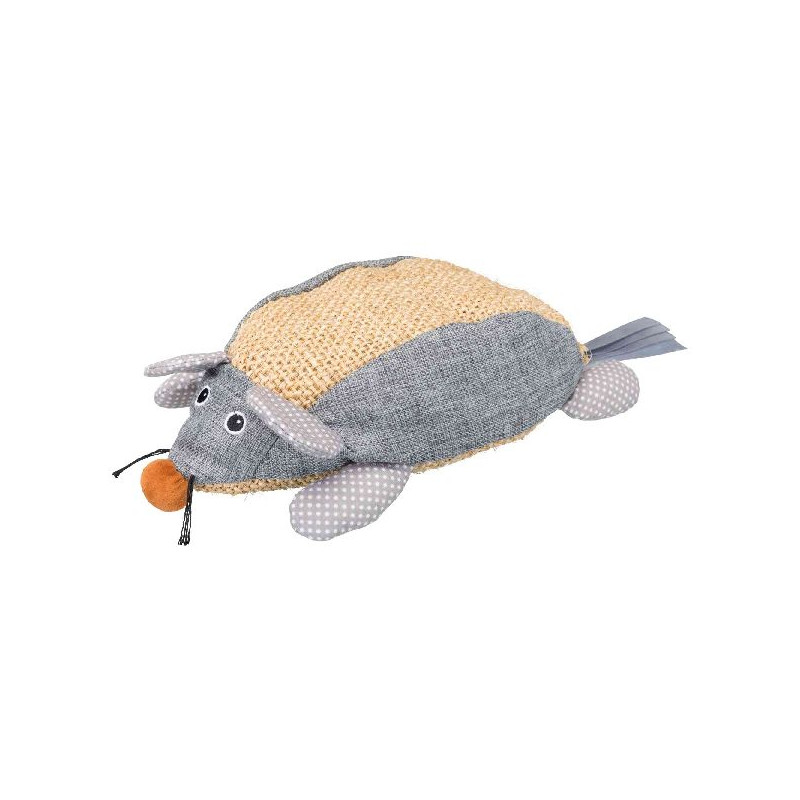 Souris xxl sisal/tissu catnip 30cm naturel/gris de Trixie - Produit pour animaux dans Griffoirs pour chats