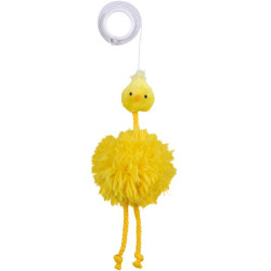 Poulet sur élastique en peluche catnip 20cm de Trixie - Produit pour animaux dans Jouets pour chats