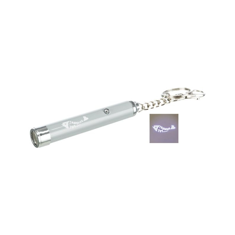 Pointeur led catch the light poisson 8cm gris de Trixie - Produit pour animaux dans Jouets pour chats