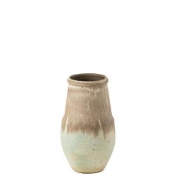 Vase en ceramique nice aqua s (25x25x47cm) de J-Line by Jolipa - Déco intérieur dans Vase
