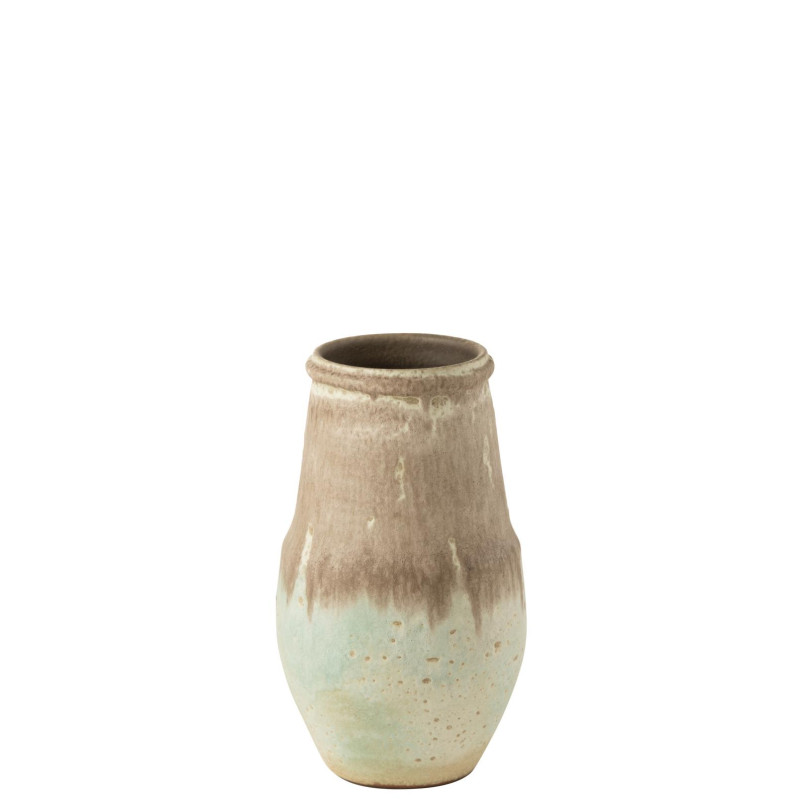 Vase en ceramique nice aqua s (25x25x47cm) de J-Line by Jolipa - Déco intérieur dans Vase