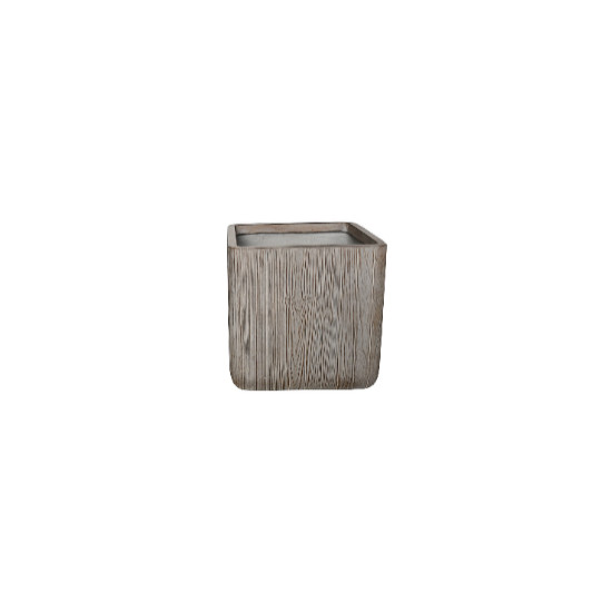 Bac carre epicea marron clair terrafibre 44 de Jardinerie Bordeaux Libourne Gironde dans Cache-pot et pot déco