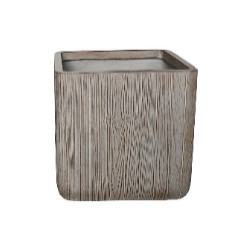 Bac carre epicea marron clair terrafibre 44 de Jardinerie Bordeaux Libourne Gironde dans Cache-pot et pot déco