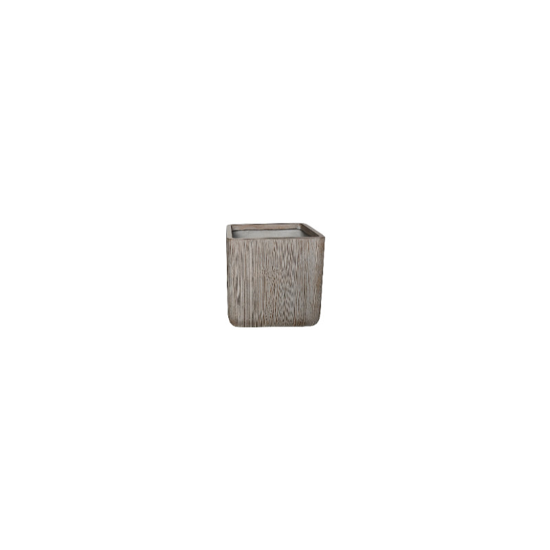 Bac carre epicea marron clair terrafibre 44 de Jardinerie Bordeaux Libourne Gironde dans Cache-pot et pot déco