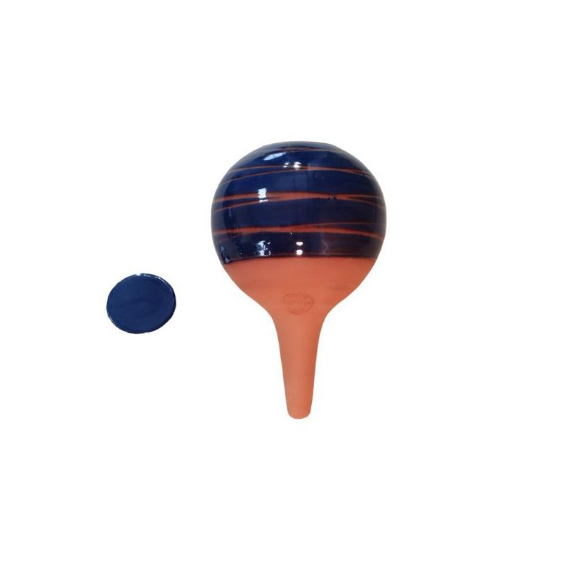 Ollas à planter bleu décafaine lutton de Poterie Lutton dans Arrosage ancestrale - Ollas