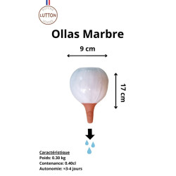 Ollas marbré bleu azur lutton de Poterie Lutton dans Arrosage ancestrale - Ollas