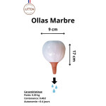 Ollas marbré bleu azur lutton de Poterie Lutton dans Arrosage ancestrale - Ollas