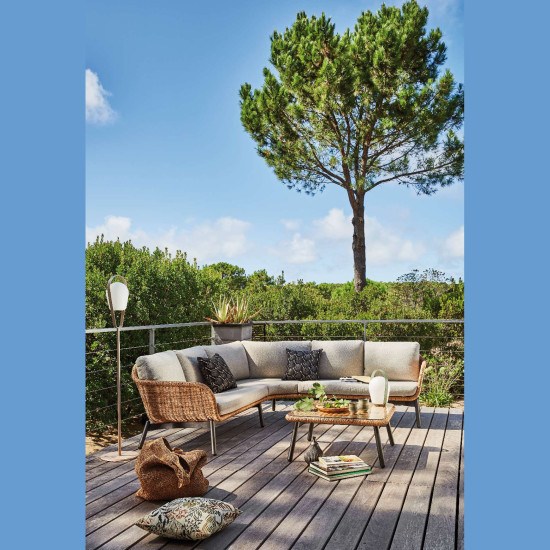 Salon D'Angle Tornado Resine de Proloisirs - Océo - table et fauteuil et mobilier de jardin dans 🛋️ Salon de jardin