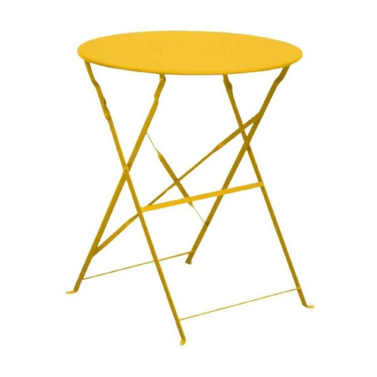 Gueridon cuba rd60 miel de Proloisirs - Océo - table et fauteuil et mobilier de jardin dans Table de jardin