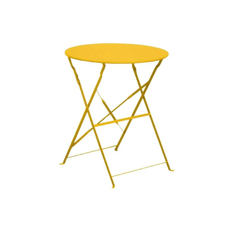 Gueridon cuba rd60 miel de Proloisirs - Océo - table et fauteuil et mobilier de jardin dans Table de jardin