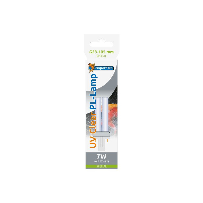 Ampoule uv 7w g23-105mm de Superfish - Aquadistri - accessoires pour aquarium et bassin dans UV pour bassin
