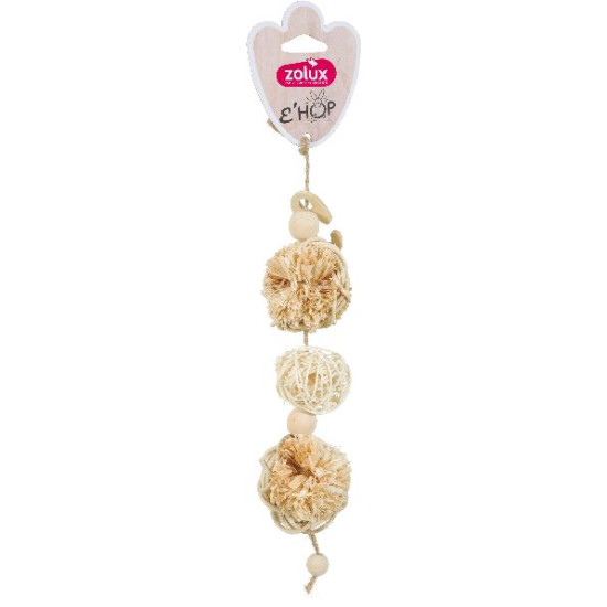 Jouet guirlande 3p ehop mais rotin de Zolux - Produit pour animaux dans Accessoires pour rongeurs