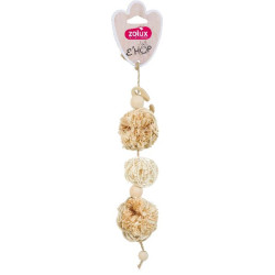 Jouet guirlande 3p ehop mais rotin de Zolux - Produit pour animaux dans Accessoires pour rongeurs