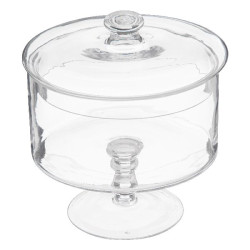 Bonbonniere a gateaux verre 1.8l de J-Line by Jolipa - Déco intérieur dans Portes bouteilles - Couverts - Vaisselles